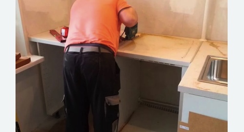 Сборка кухонного гарнитура. Лиски